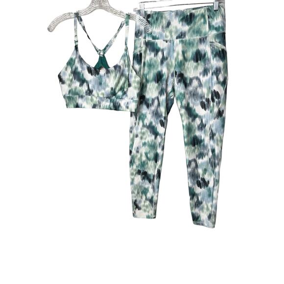 Nova Sport Malibu Hike Sports Bra & Active Leggings In Power Flex Mint - Picture 1 of 10